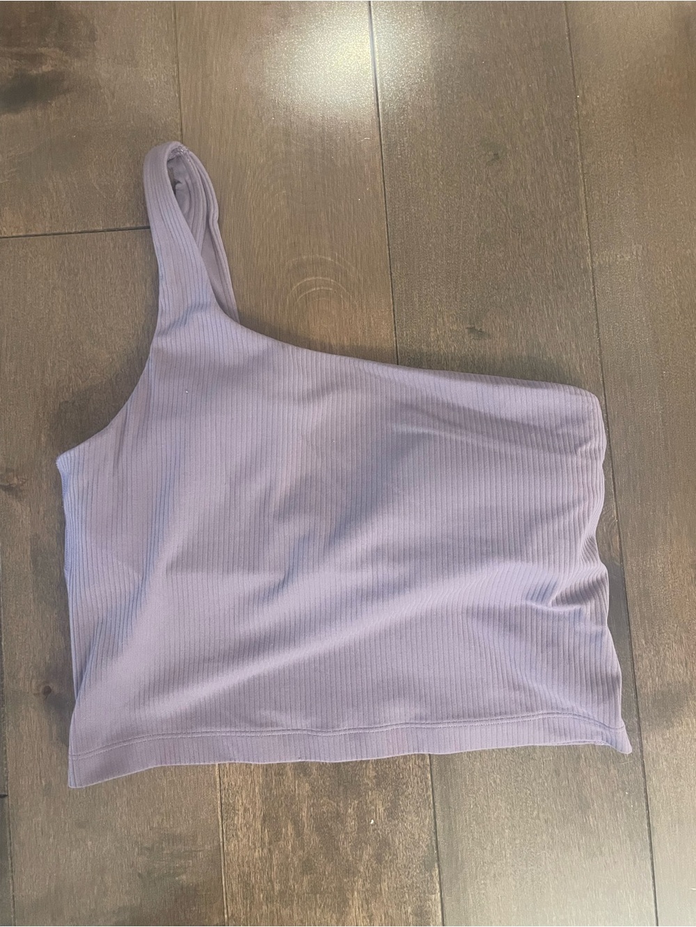 Lululemon Ribbed Nulu Asymmetrical Yoga Tank Top - Lavender - size 8